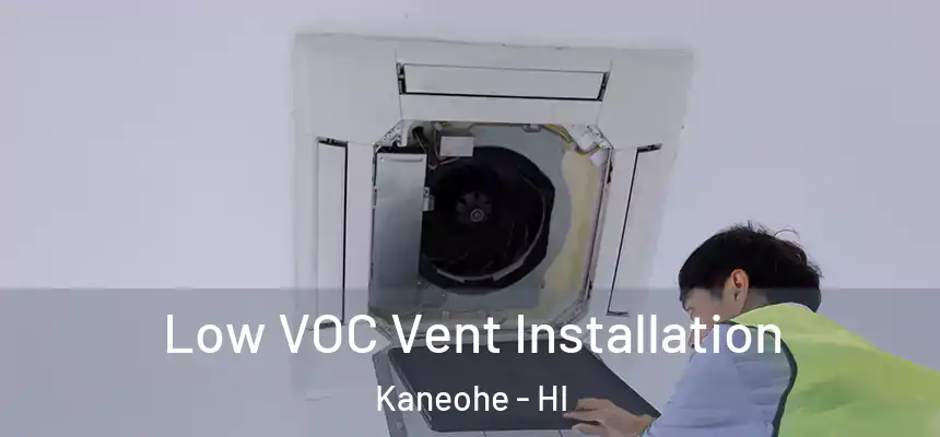 Low VOC Vent Installation Kaneohe - HI
