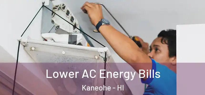 Lower AC Energy Bills Kaneohe - HI